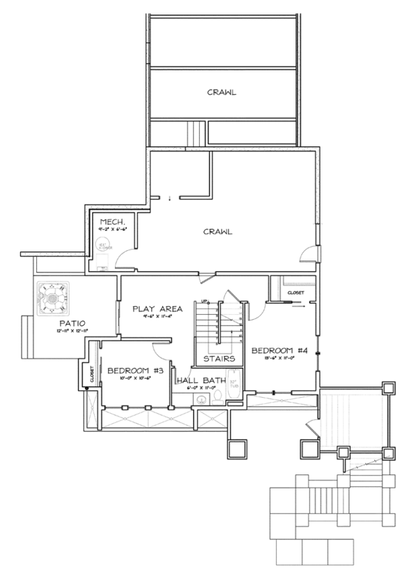 House Design - Prairie Floor Plan - Main Floor Plan #895-78