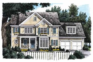 Country Exterior - Front Elevation Plan #927-763
