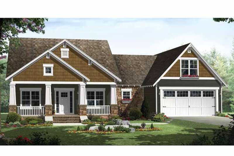 Home Plan - Craftsman Exterior - Front Elevation Plan #21-425