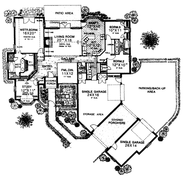 Home Plan - Country Floor Plan - Main Floor Plan #310-1130