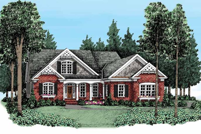 Dream House Plan - Country Exterior - Front Elevation Plan #927-371