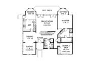 Traditional Style House Plan - 4 Beds 2.5 Baths 2450 Sq/Ft Plan #1053-27 Floor 