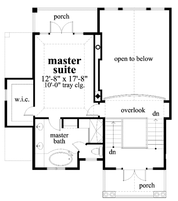 House Design - Traditional Floor Plan - Upper Floor Plan #930-121
