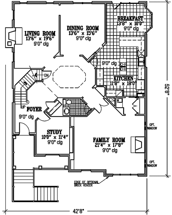 Dream House Plan - Country Floor Plan - Main Floor Plan #953-119
