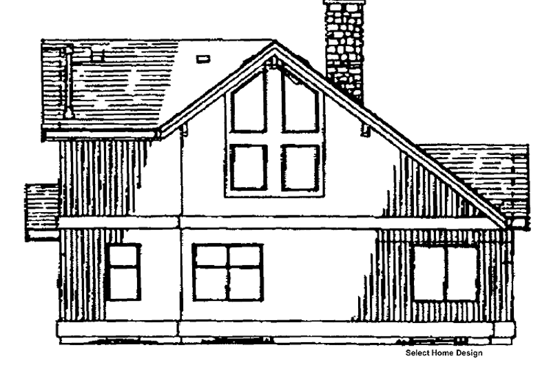Home Plan - Exterior - Rear Elevation for Contemporary House Plan #47-765 - 3 bed, 2.5 bath