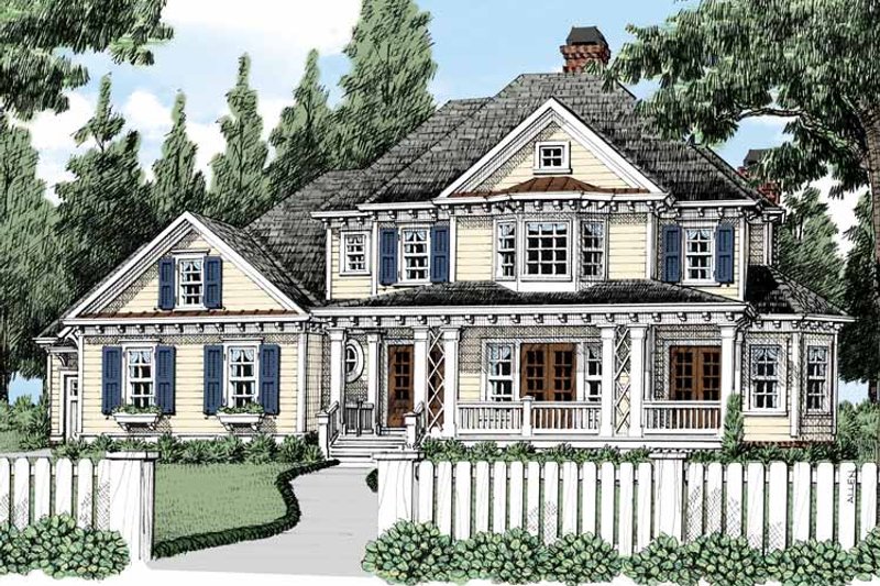 Home Plan - Exterior - Front Elevation 3 for Classical House Plan #927-483 - 4 bed, 3.5 bath
