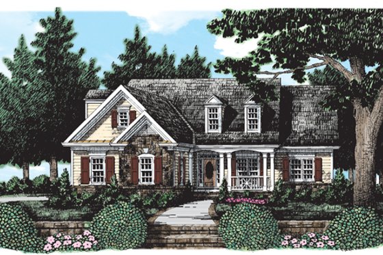 Exterior - Front Elevation 3 for Country House Plan #927-377 - 3 bed, 2 bath