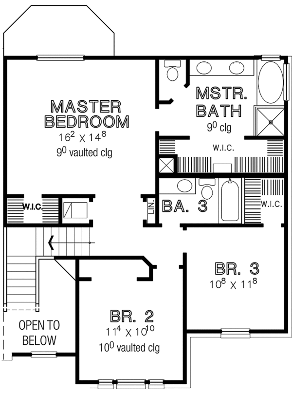 Dream House Plan - Country Floor Plan - Upper Floor Plan #472-40