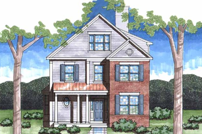 Home Plan - Colonial Exterior - Front Elevation Plan #1029-6