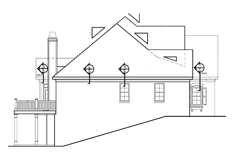 Home Plan - Exterior - Other Elevation for Country House Plan #927-430 - 4 bed, 3 bath