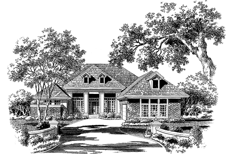 Home Plan - Exterior - Front Elevation 3 for Prairie House Plan #930-85 - 3 bed, 2.5 bath