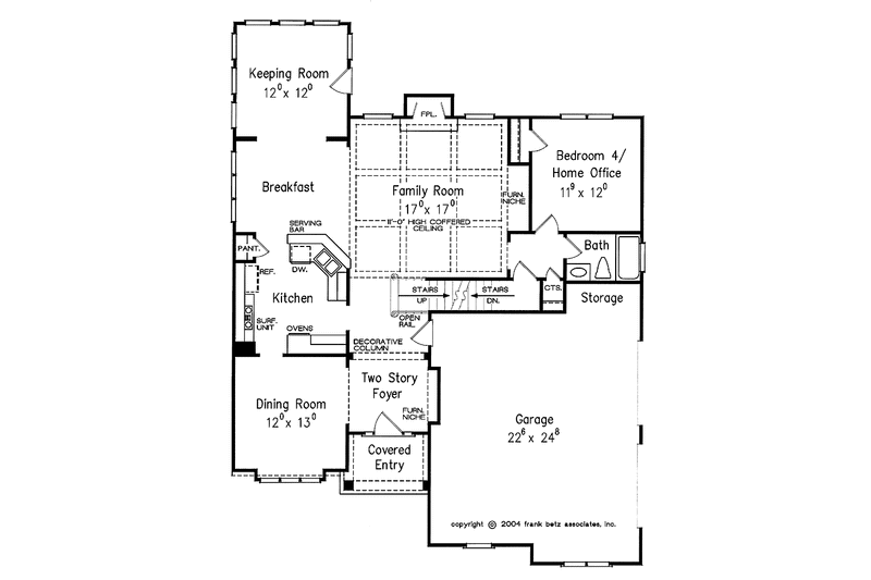 Dream House Plan - Floor Plan - Main Floor for Country House Plan #927-288 - 4 bed, 3 bath