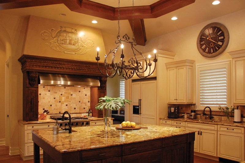 House Design - Interior - Kitchen for Mediterranean House Plan #1058-11 - 5 bed, 5 bath