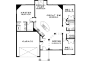 Craftsman Style House Plan - 3 Beds 2 Baths 1919 Sq/Ft Plan #943-9 