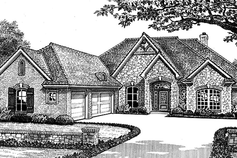 Dream House Plan - Exterior - Front Elevation 3 for Country House Plan #310-1199 - 3 bed, 3 bath