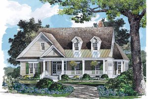 Country Exterior - Front Elevation Plan #929-713