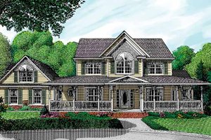 Victorian Exterior - Front Elevation Plan #11-259