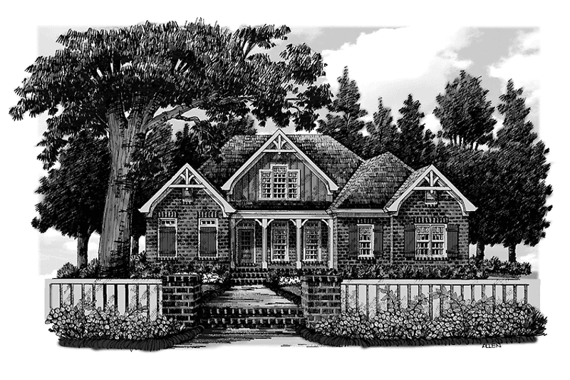 Dream House Plan - Exterior - Front Elevation 3 for European House Plan #927-356 - 3 bed, 2.5 bath