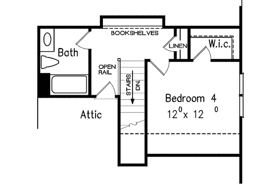 Floor Plan - Other Floor for European House Plan #927-350 - 3 bed, 2.5 bath