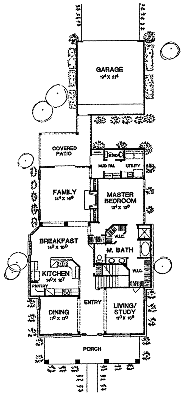 House Plan Design - Prairie Floor Plan - Main Floor Plan #472-187