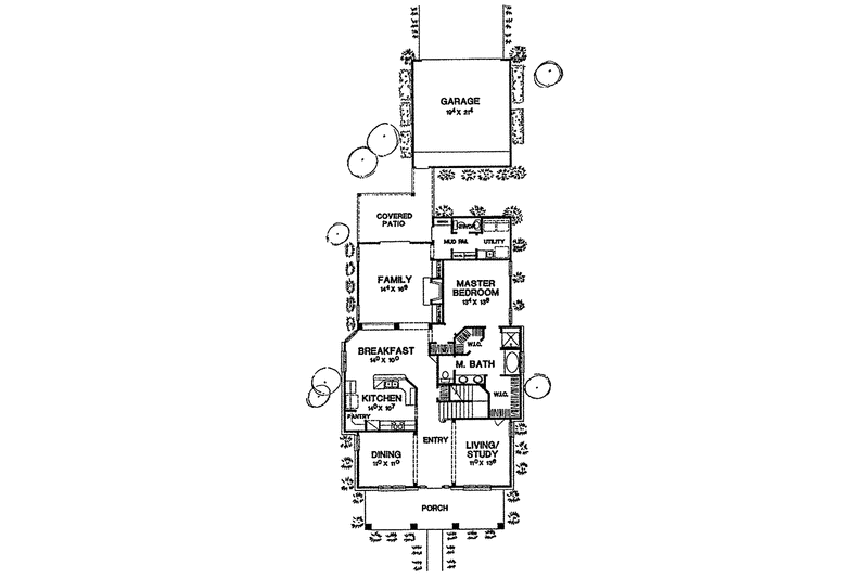 Dream House Plan - Floor Plan - Main Floor for Prairie House Plan #472-187 - 4 bed, 3.5 bath