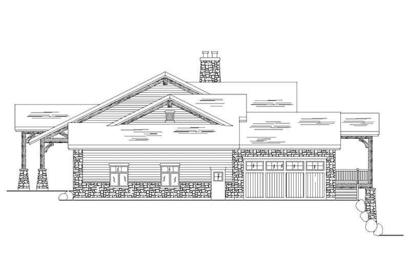 Architectural House Design - Exterior - Other Elevation for Craftsman House Plan #945-127 - 2 bed, 2 bath