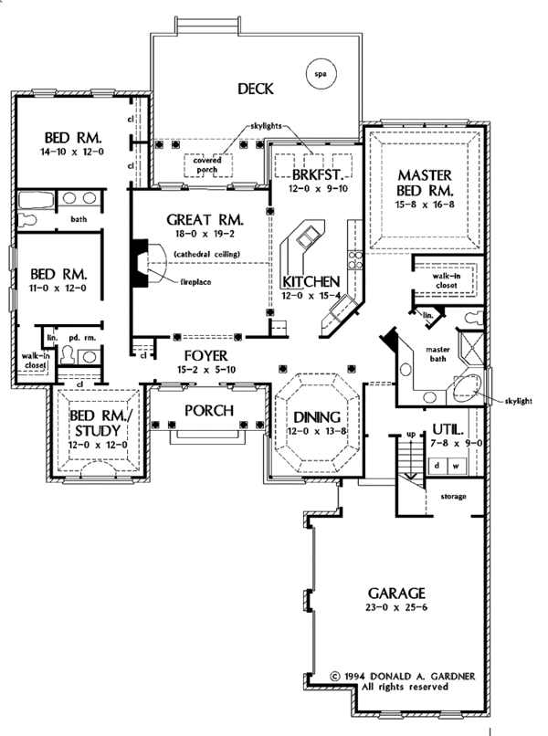 Home Plan - Traditional Floor Plan - Main Floor Plan #929-177