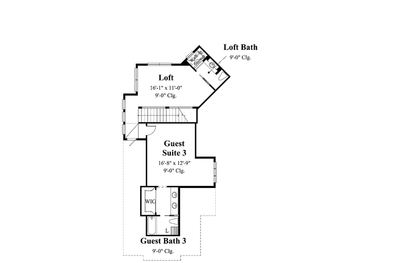 Architectural House Design - Floor Plan - Upper Floor for Mediterranean House Plan #930-311 - 4 bed, 5.5 bath
