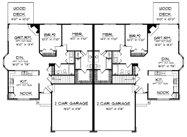 Dream House Plan - Ranch Floor Plan - Main Floor Plan #70-1390