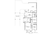 Colonial Style House Plan - 3 Beds 2 Baths 1832 Sq/Ft Plan #17-2861 