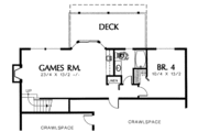 Mediterranean Style House Plan - 4 Beds 3.5 Baths 2993 Sq/Ft Plan #48-785 
