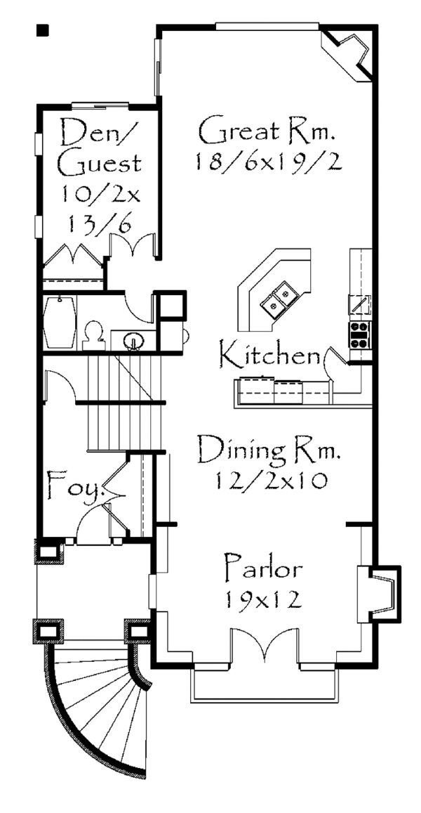 Country Style House Plan 4 Beds 2.5 Baths 3003 Sq/Ft