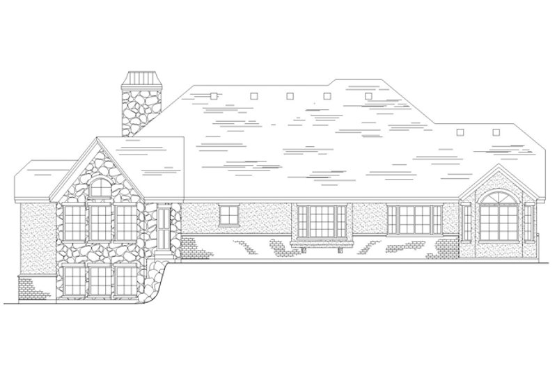 Home Plan - Exterior - Rear Elevation for Country House Plan #945-32 - 4 bed, 2.5 bath
