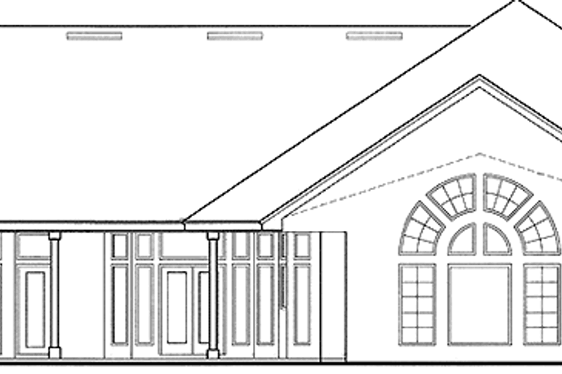 House Plan Design - Exterior - Rear Elevation for Mediterranean House Plan #417-556 - 4 bed, 4 bath