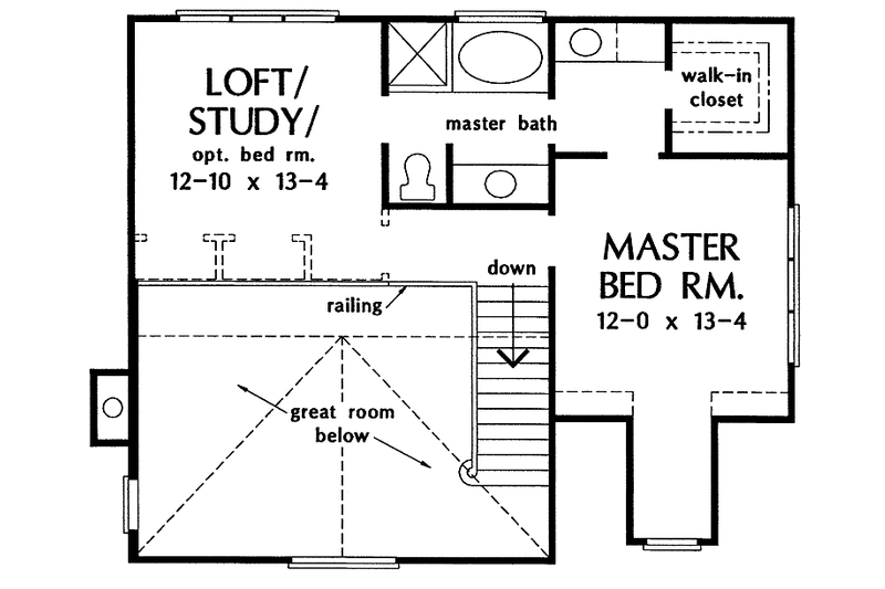 Home Plan - Floor Plan - Upper Floor for Country House Plan #929-245 - 3 bed, 2 bath