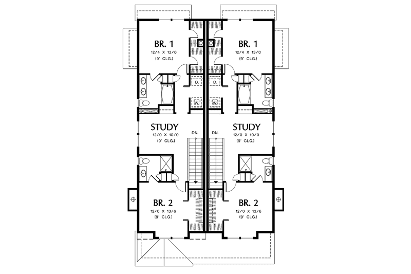 Dream House Plan - Floor Plan - Upper Floor for Colonial House Plan #48-840 - 3 bed, 2.5 bath