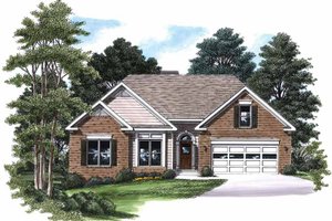 Country Exterior - Front Elevation Plan #927-590