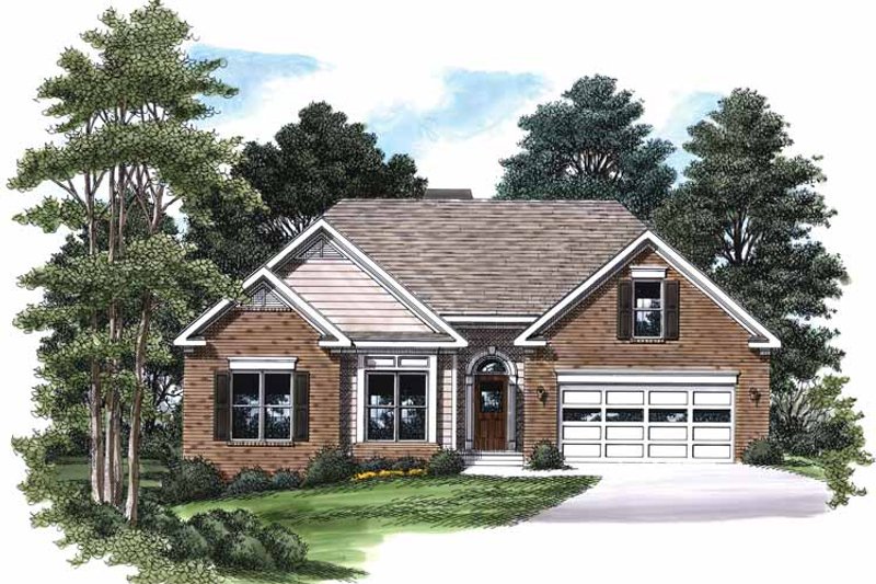 Country Style House Plan - 3 Beds 2 Baths 1342 Sq/Ft Plan #927-590