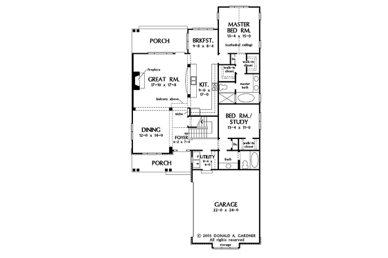 Floor Plan - Main Floor for Traditional House Plan #929-771 - 4 bed, 3 bath