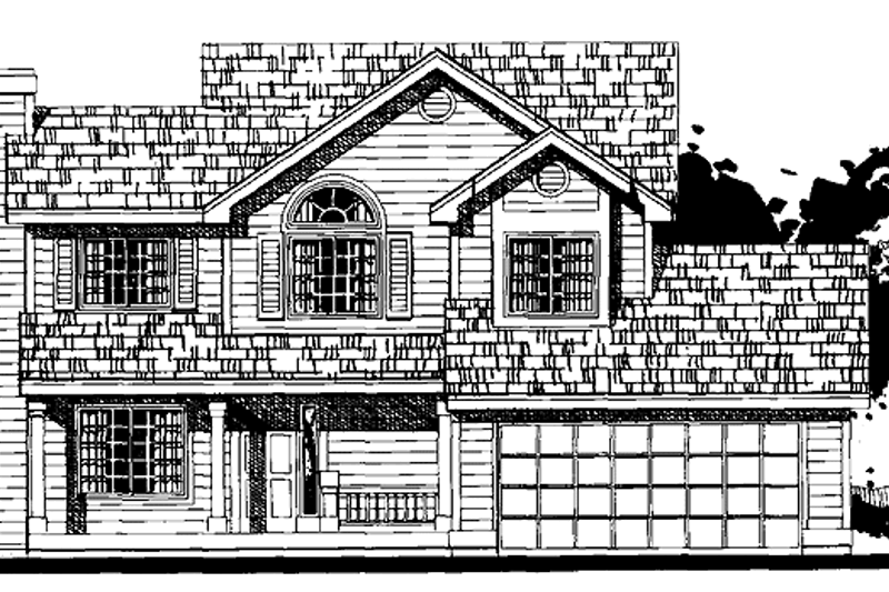 House Design - Country Exterior - Front Elevation Plan #300-104