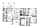 Craftsman Style House Plan - 4 Beds 3 Baths 1877 Sq/Ft Plan #942-17 