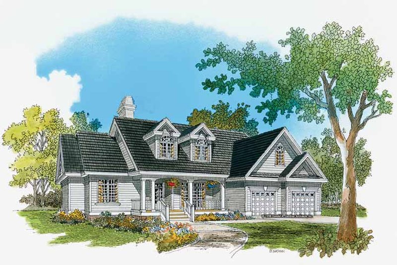 Architectural House Design - Country Exterior - Front Elevation Plan #929-366