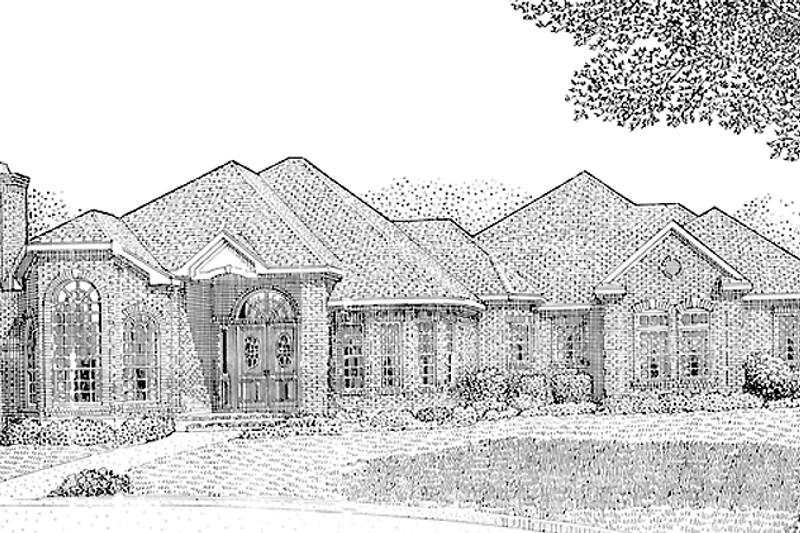 Dream House Plan - European Exterior - Front Elevation Plan #968-38