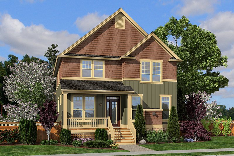 Dream House Plan - Exterior - Front Elevation 3 for Craftsman House Plan #48-920 - 4 bed, 2.5 bath