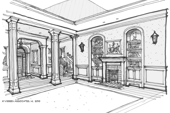 Interior - Family Room 1 for Traditional House Plan #928-72 - 5 bed, 4.5 bath