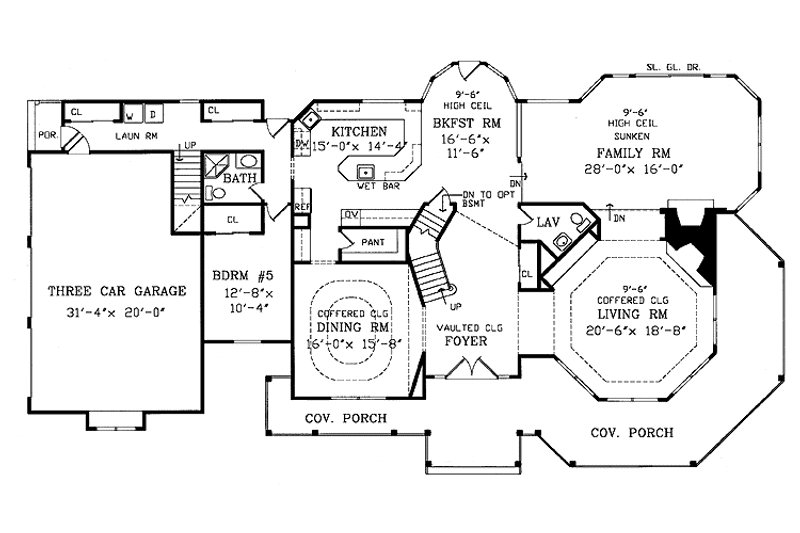 Victorian Style House Plan - 5 Beds 3.5 Baths 4008 Sq/Ft Plan #314-216 ...