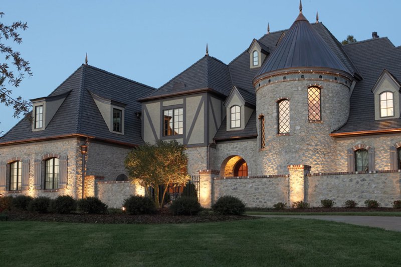 House Plan Design - Exterior - Front Elevation 3 for European House Plan #453-609 - 7 bed, 7.5 bath