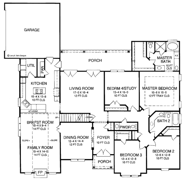 House Design - Country Floor Plan - Main Floor Plan #952-246