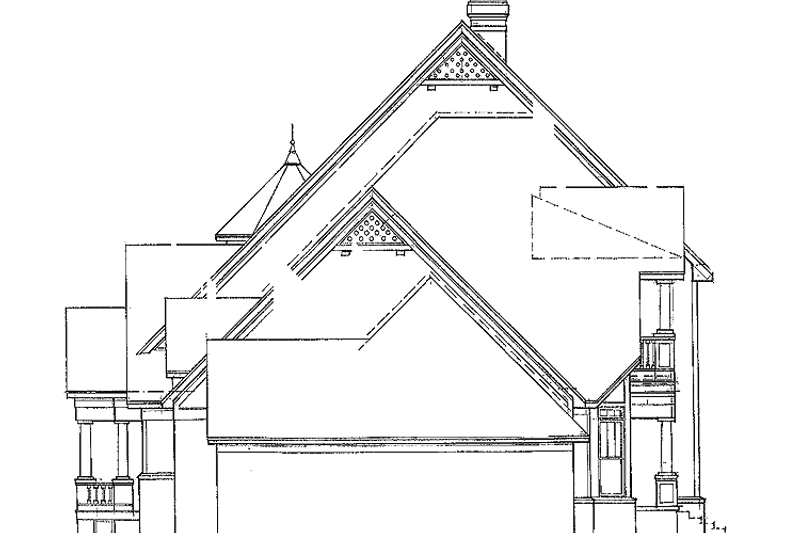 Dream House Plan - Exterior - Rear Elevation for Victorian House Plan #952-88 - 3 bed, 2.5 bath