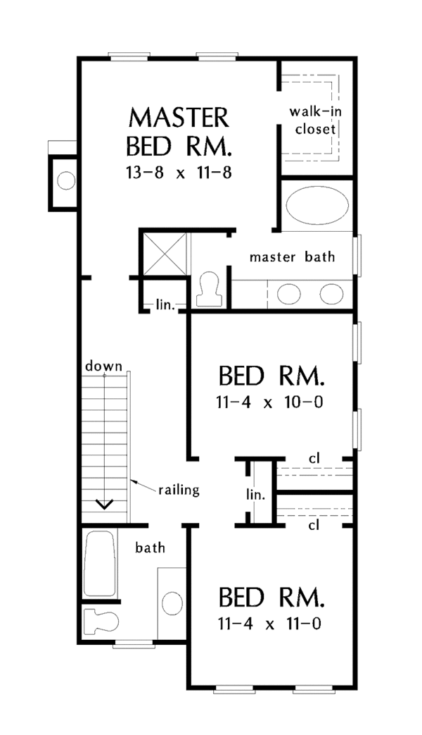Dream House Plan - Country Floor Plan - Upper Floor Plan #929-253